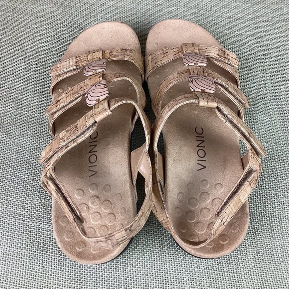 Vionic Cork Tan Sandals - Picture 7 of 11